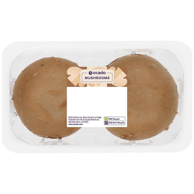 Ocado Portobello Mushrooms min   2 per pack