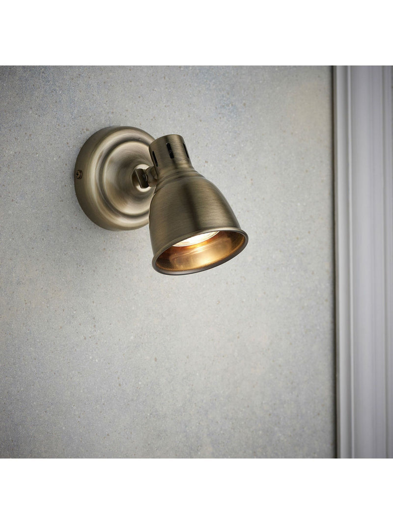 Gallery Home Antique Brass Orilla wall light (British brand)
