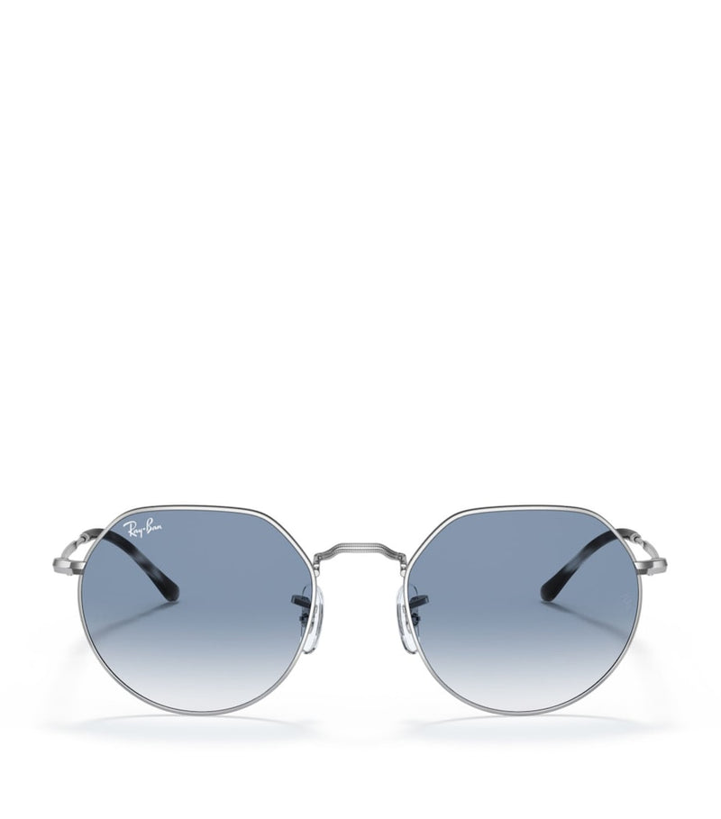 Ray-Ban Metal Jack runde Sonnenbrille mit Farbverlauf, importiert aus dem Vereinigten Königreich