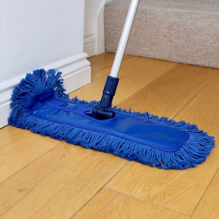 Balai à franges ciré Home Valet avec manche extensible