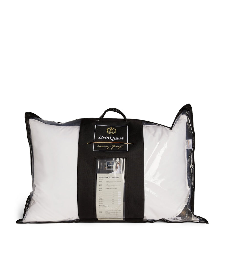 Brinkhaus firm goose down pillow 50cm x 75cm - British product