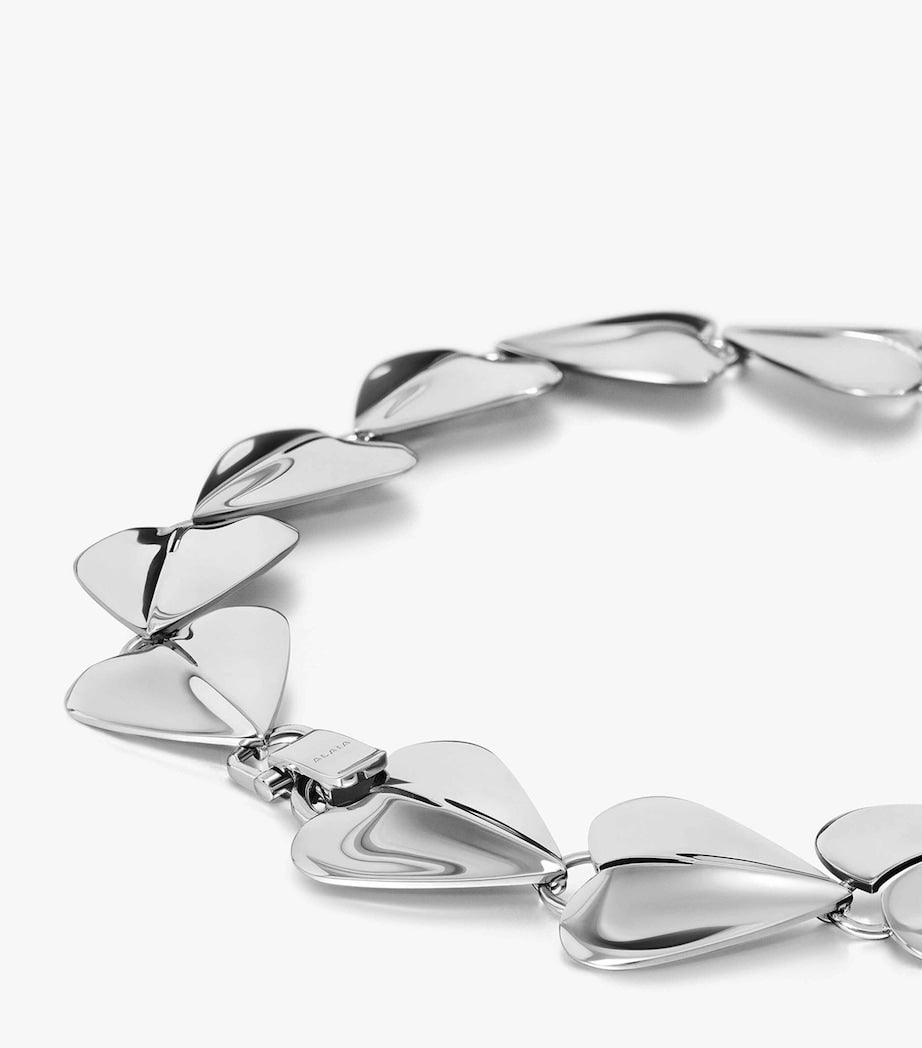 Alaïa Le Coeur silver-tone heart necklace, UK version