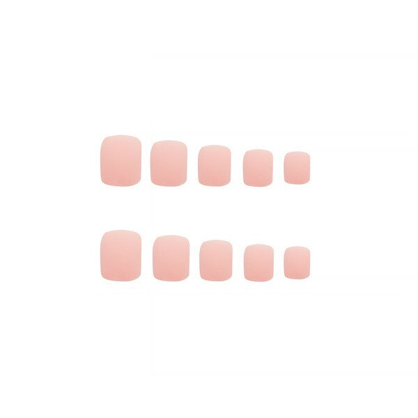 Invogue Matte Pastel Pink Square Nails (24 Pieces) GOODS Superdrug   