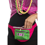 Smiffys 80s multi-coloured bumbag - British product