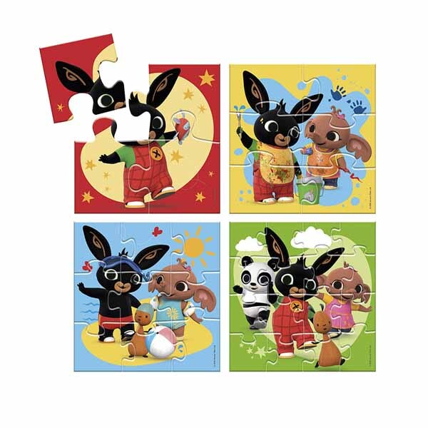Totum Bing 4 in 1 puzzle set with 4 puzzles, UK version