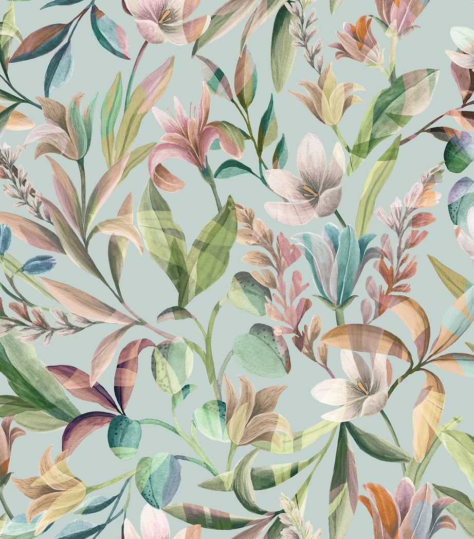Schlossberg floral print Super King flat sheet, 280cm x 290cm (British brand)