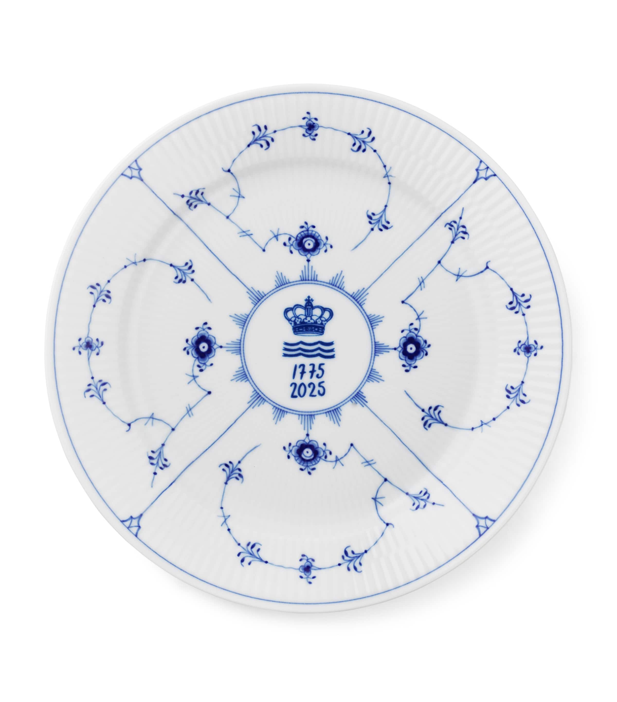 Royal Copenhagen porcelain anniversary plate 27cm, imported from the UK