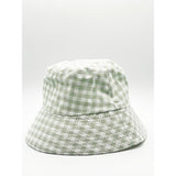 SVNX gingham bucket hat green and white 56cm (British brand)