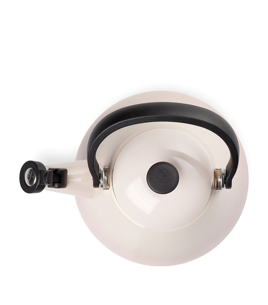 Le Creuset enamel carbon steel stovetop kettle with whistle, UK version