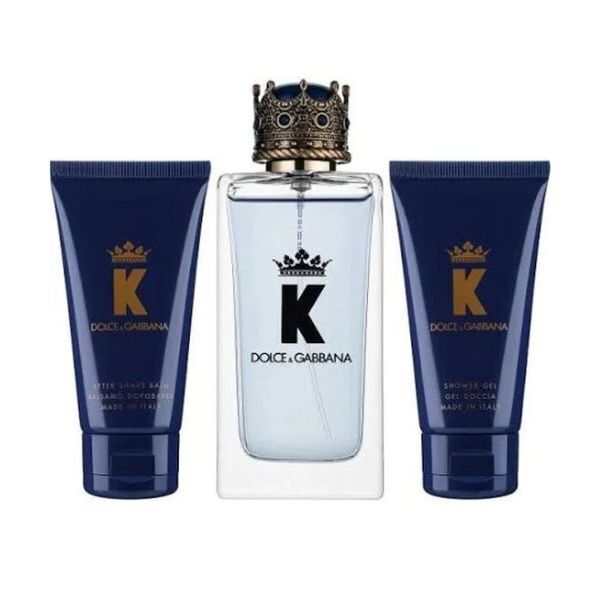 Dolce & Gabbana K gift set EDT 100ml grooming balm - British product