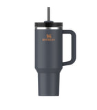 Vacuum-Insulated Stainless Steel Tumbler with Handle and Straw, 1.18L Capacity