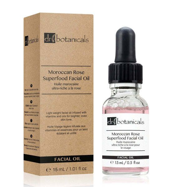 Dr Botanicals Moroccan Rose Facial Oil with HA & Vit C 15ml GOODS Superdrug   