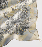 Bvlgari Polychroma Venus silk scarf 90cm, imported from the UK