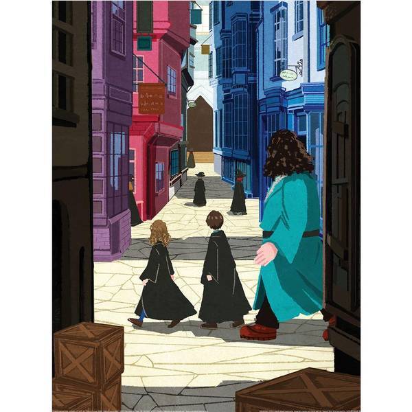 Harry Potter Diagon Alley paper print 40x30cm, UK version