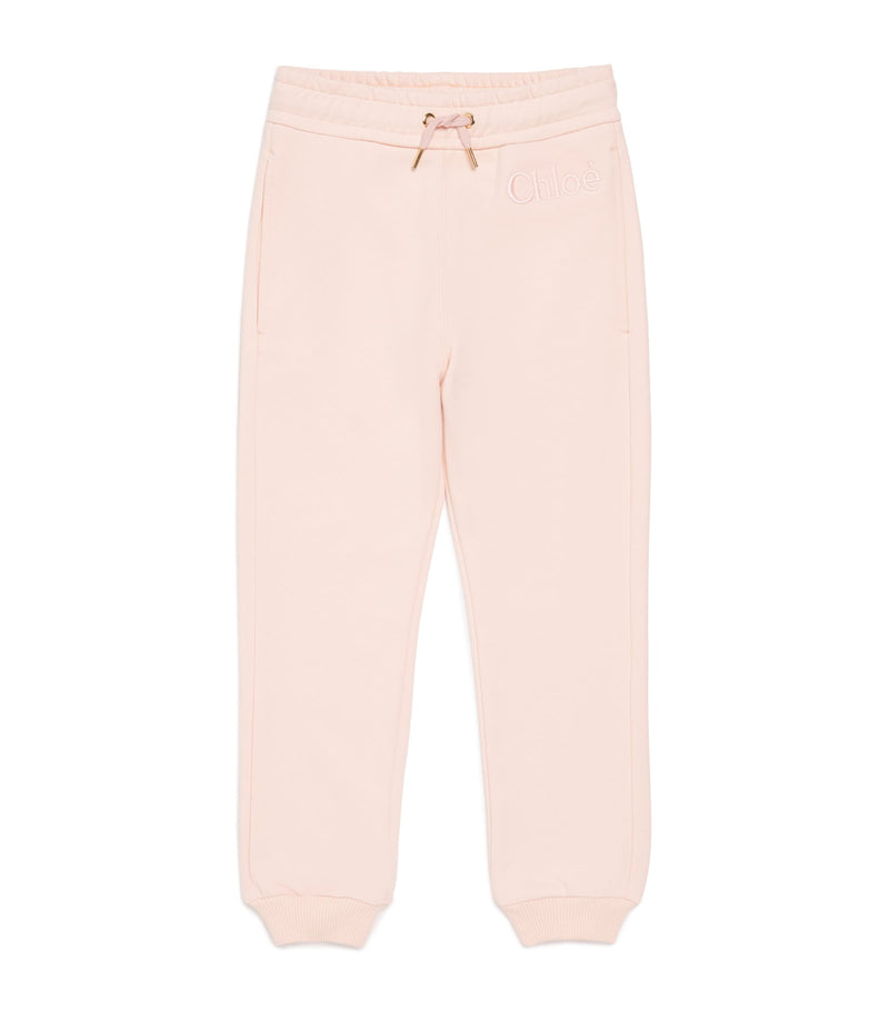 Chloé Kids cotton logo sweatpants 4-14 years - British product