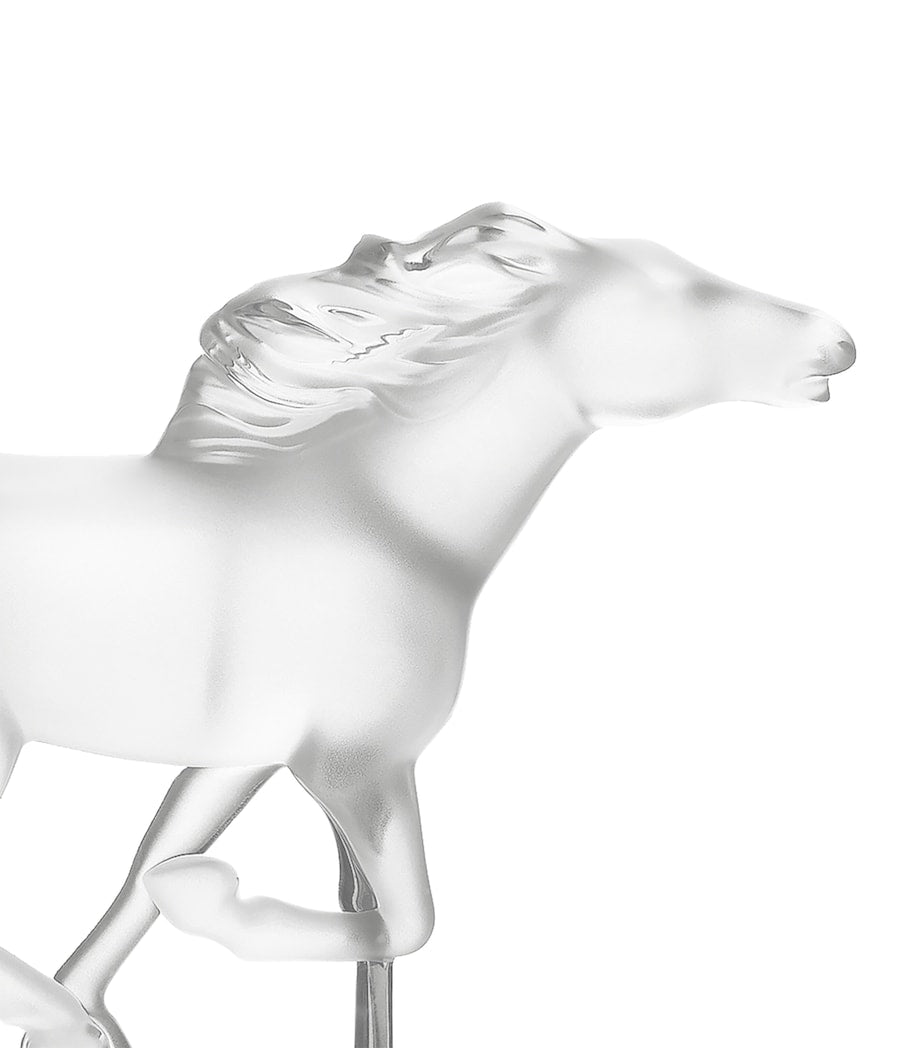 Lalique crystal Kazak horse sculpture 11cm, UK version
