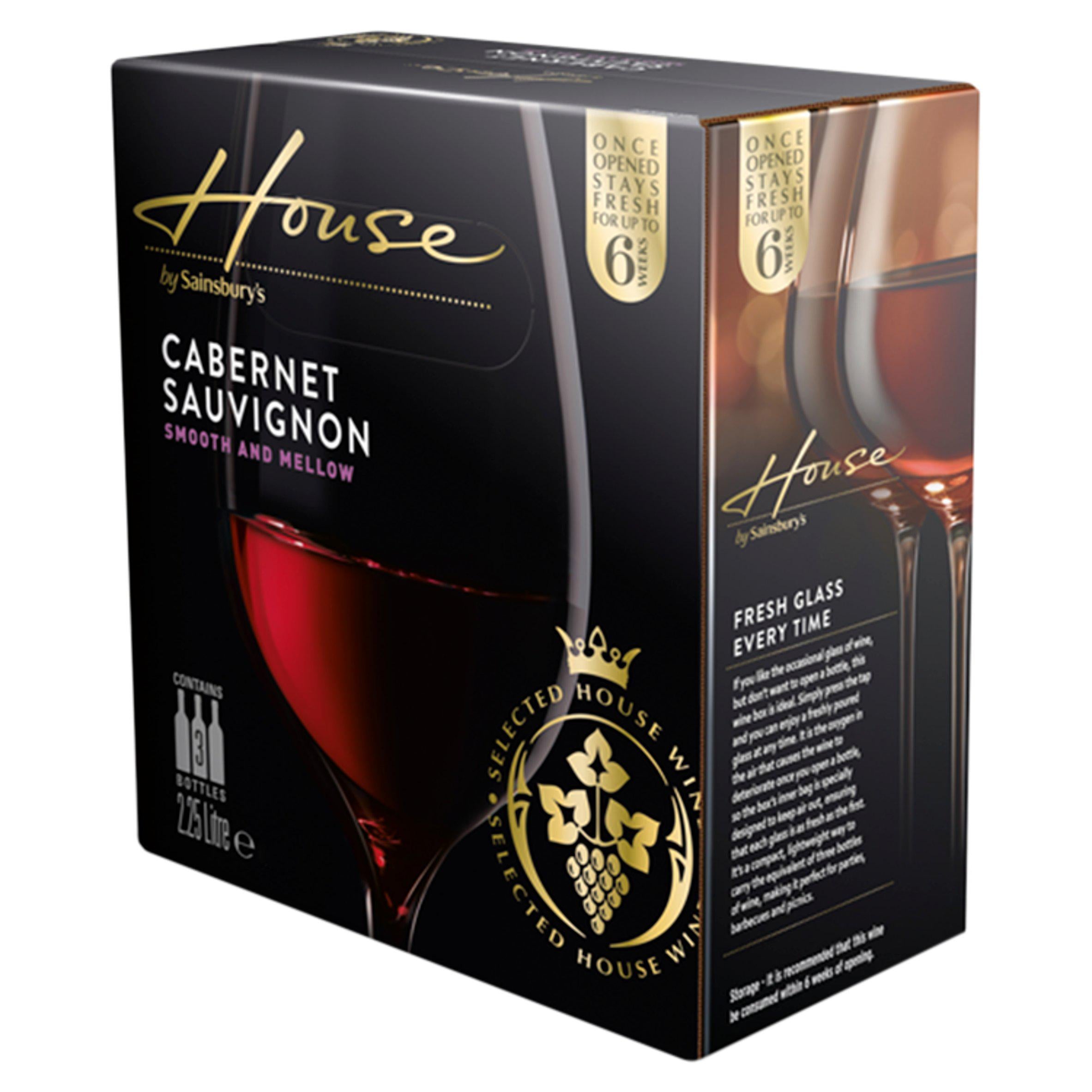 Sainsbury's House Cabernet Sauvignon 2.25L GOODS Sainsburys   