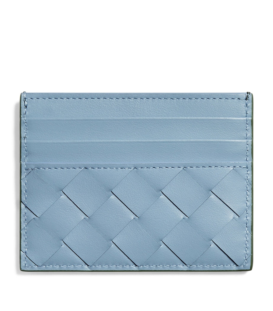 حامل بطاقات Bottega Veneta Intrecciato الجلدي بارتفاع 8 سم × عرض 10.5 سم - منتج بريطاني
