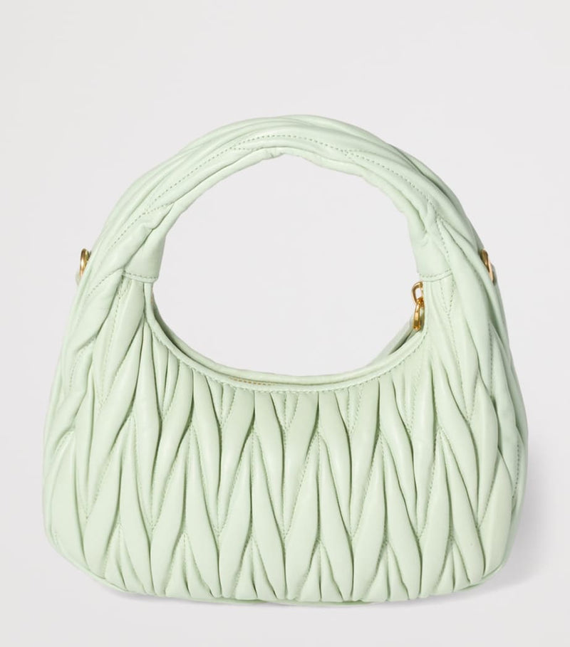 Miu Miu Small Matelassé Lambskin Wander top-handle bag, imported from the UK