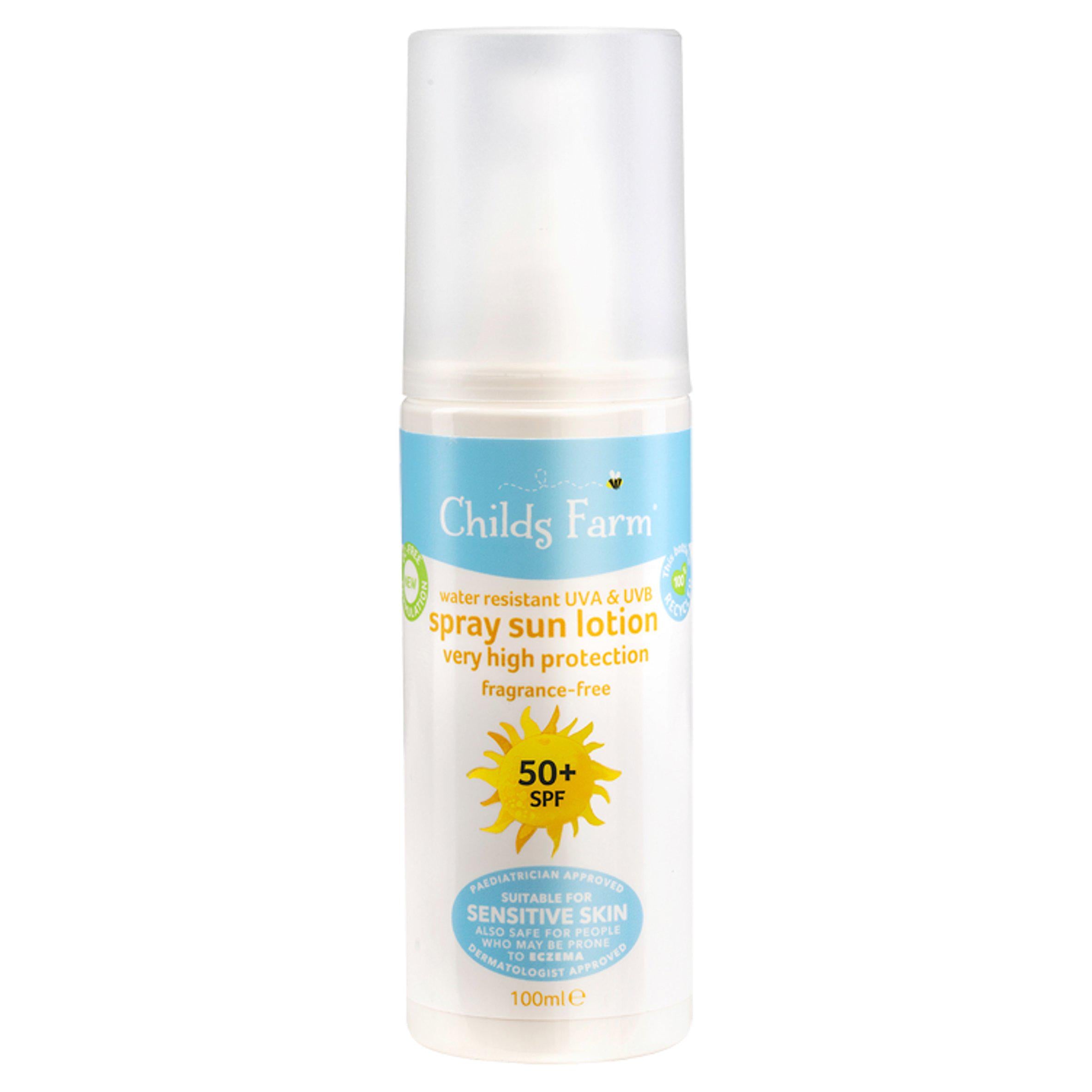 Childs Farm 50+ SPF Spray Sun Lotion 100ml GOODS Sainsburys   