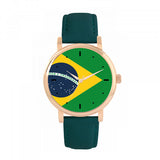 Toff London ladies Brazil flag watch, UK version