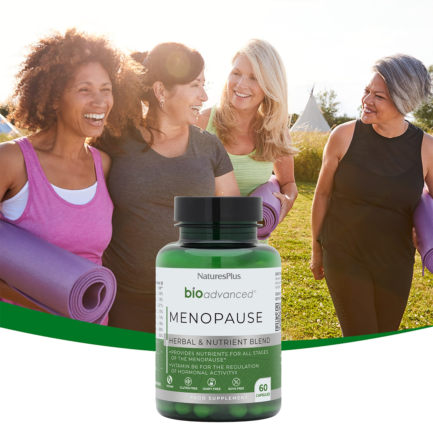 NaturesPlus BioAdvanced menopause capsules 60 count - British product