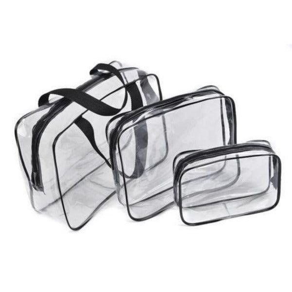 LaRoc 3 Piece - Clear Toiletry Bags GOODS Superdrug   