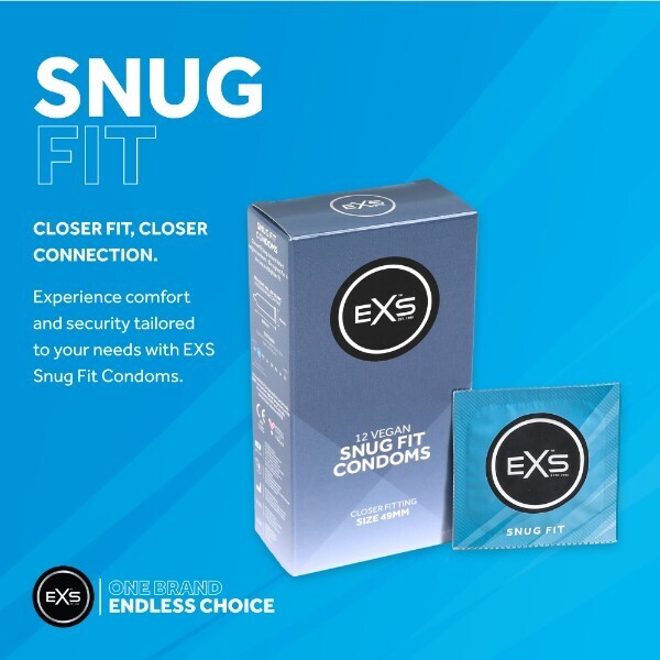 EXS condoms Snug Fit 12 pack - British product