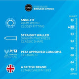 EXS condoms Snug Fit 12 pack - British product