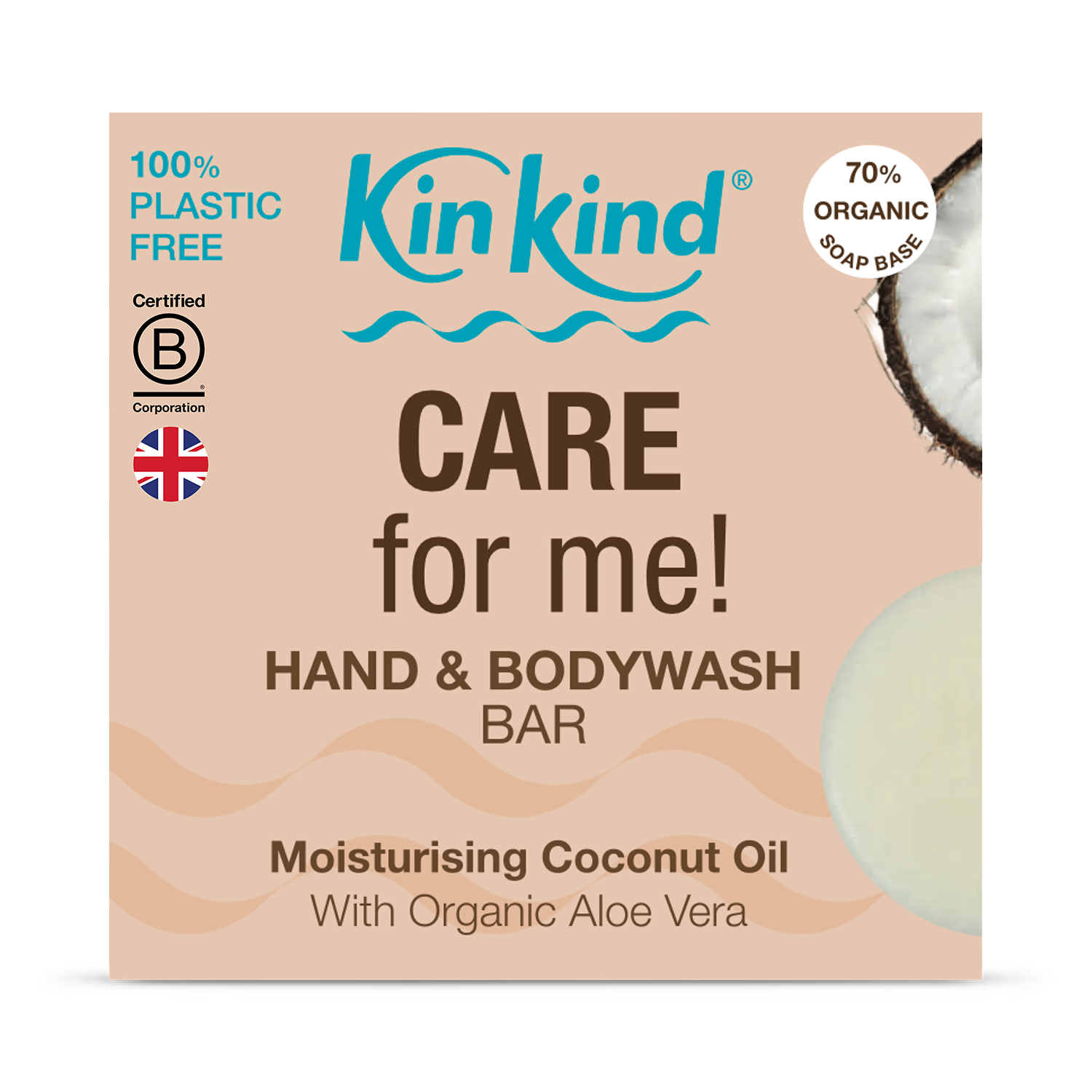 KinKind moisturising bodywash bar 50g (British brand)