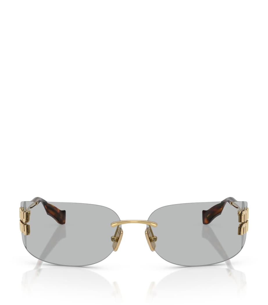 Miu Miu frameless metal sunglasses, UK version