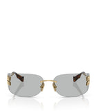 Miu Miu frameless metal sunglasses, UK version