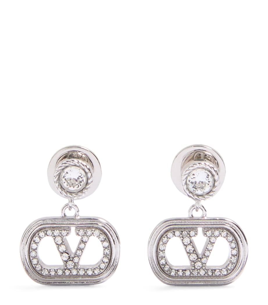 Valentino Garavani crystal Ovalette earrings (British brand)