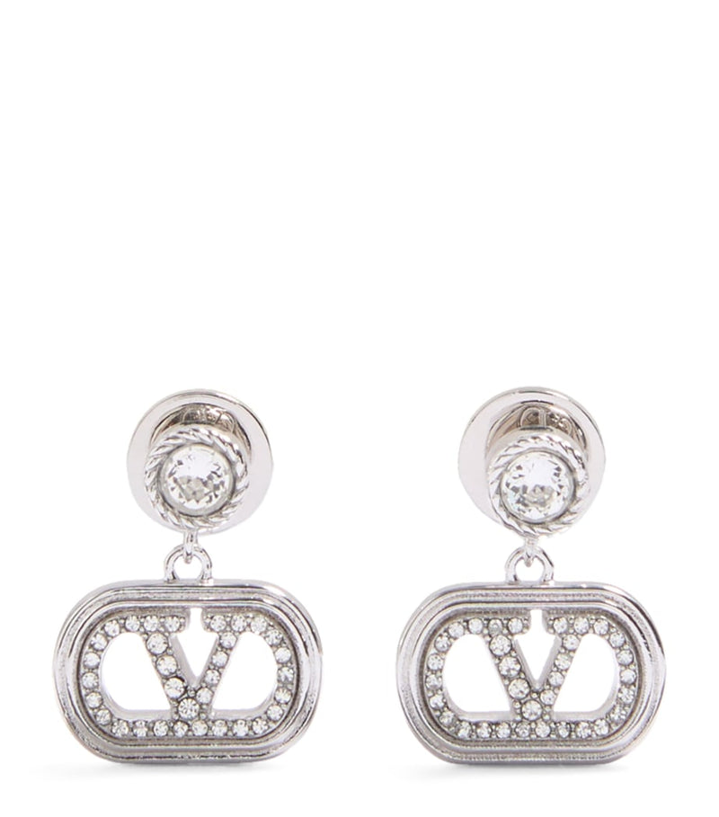 Valentino Garavani crystal Ovalette earrings (British brand)