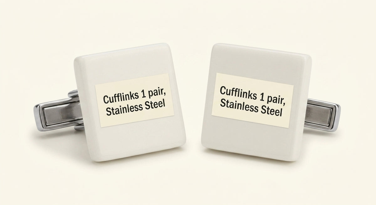 Cartier Santos cufflinks in sterling silver with yellow gold, imported from the UK