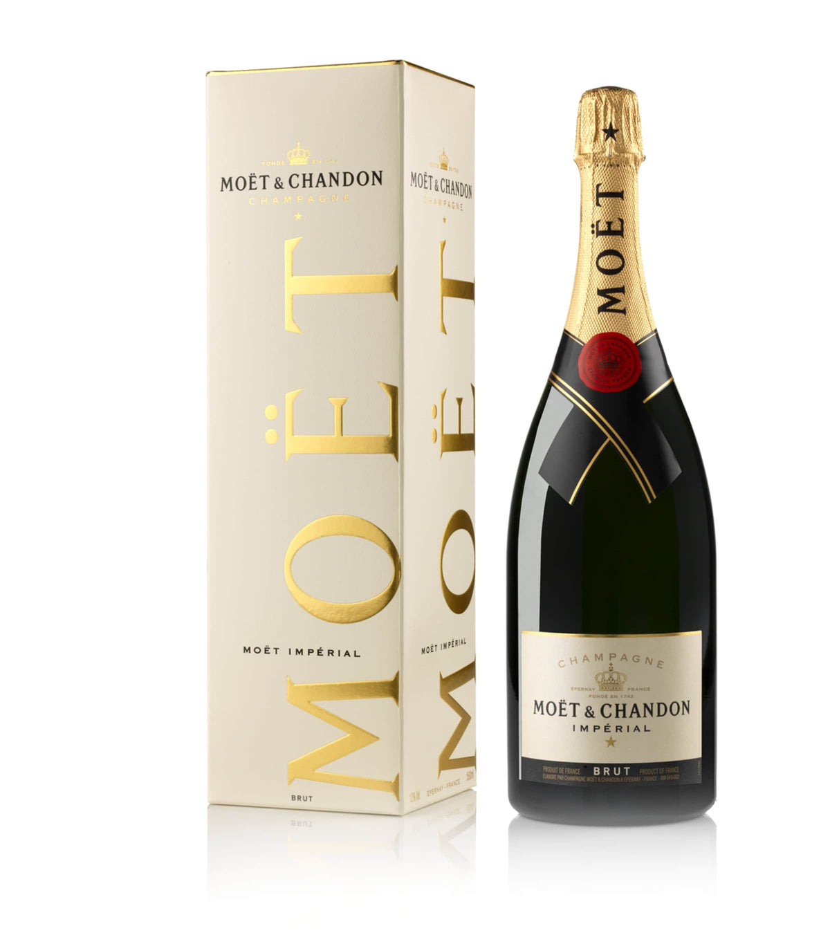 Moët & Chandon Brut Impérial Non-Vintage Champagne 1.5L, imported from the UK