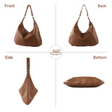 Livingandhome PU leather shoulder bag brown, UK version