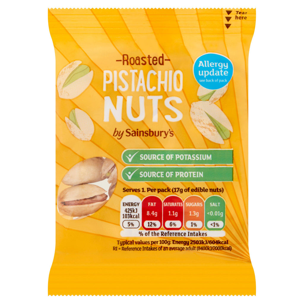 Sainsbury's Pistachio Nuts 35g