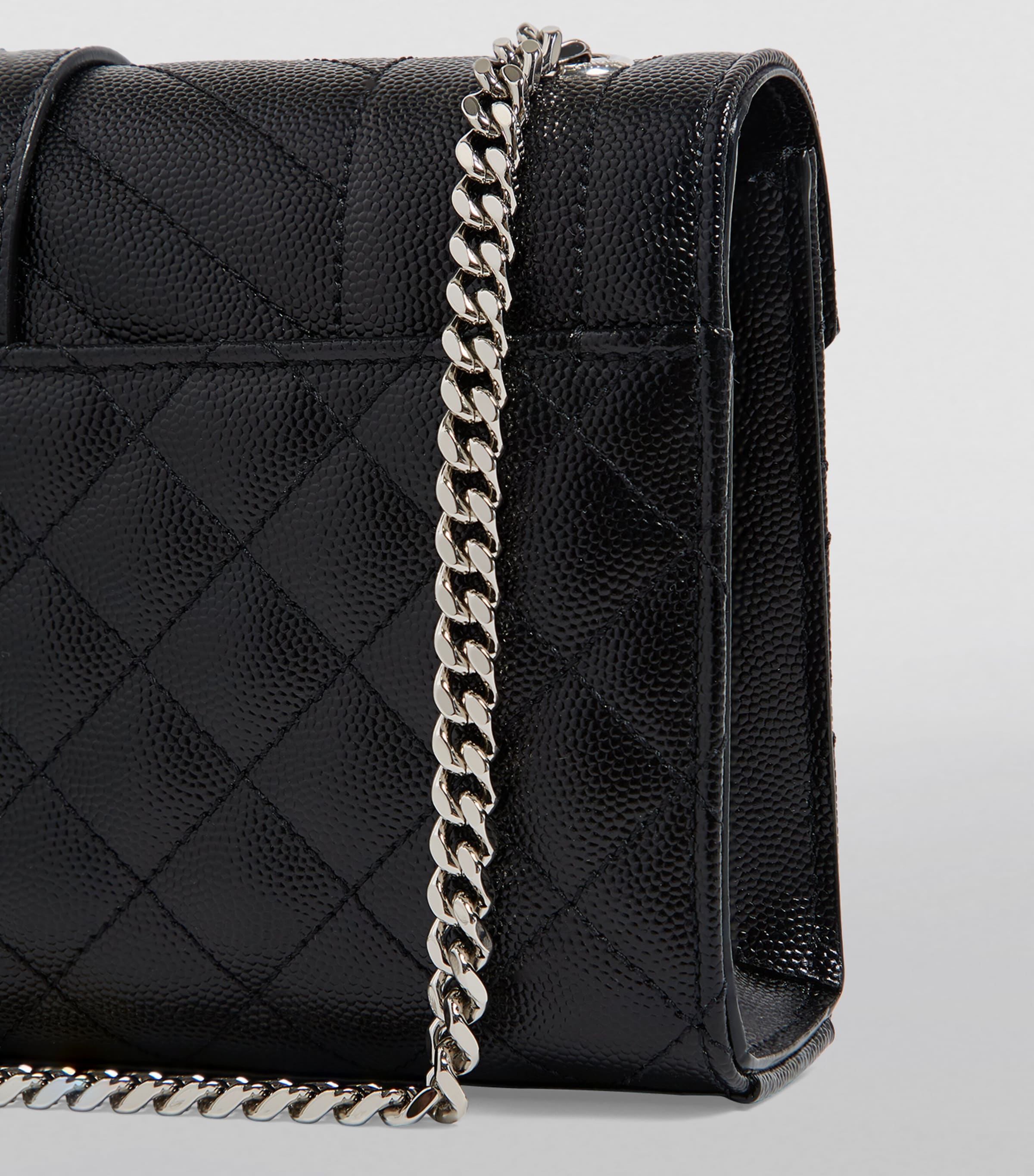 Saint Laurent Small Envelope Matelassé shoulder bag, imported from the UK