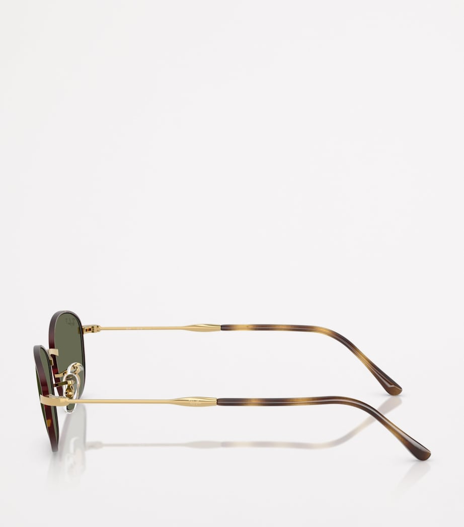 Ray-Ban RB3749 irregular metal frame sunglasses, imported from the UK