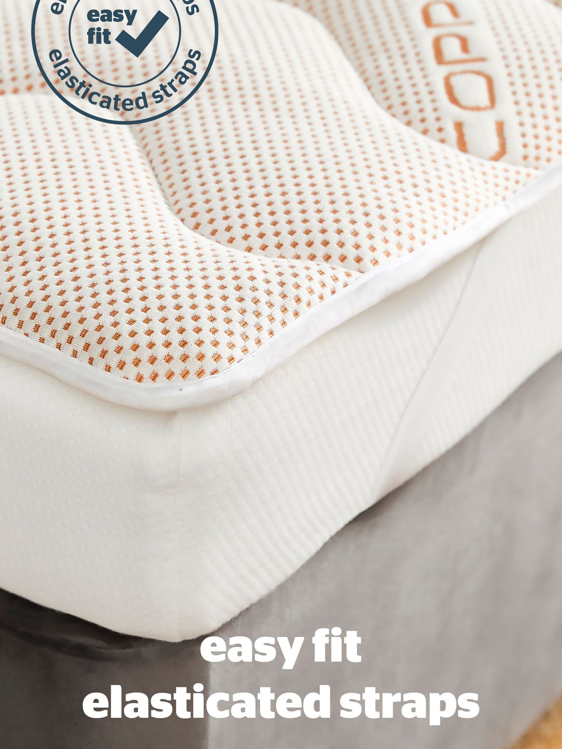 Silentnight White Wellbeing Copper mattress topper (British brand)