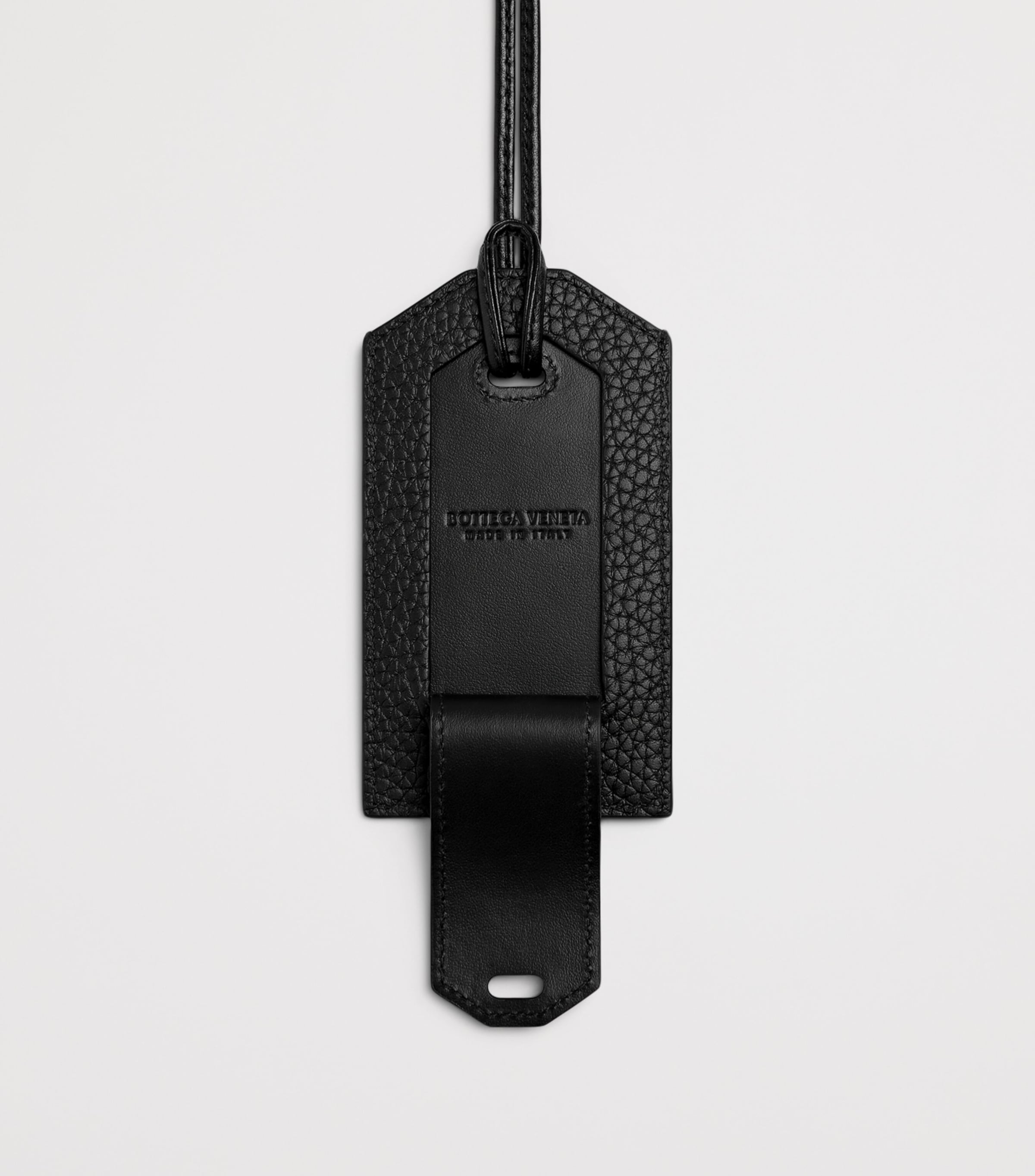 Bottega Veneta Intrecciato leather luggage tag - British product