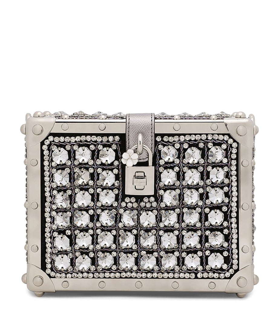 Dolce&Gabbana crystal-embellished shoulder bag, imported from the UK
