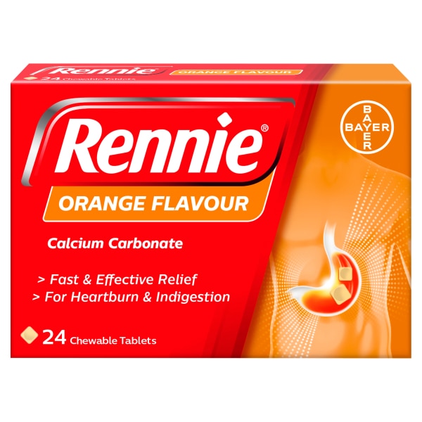 Rennie Orange Heartburn & Indigestion Relief 24 Tablets GOODS Superdrug   