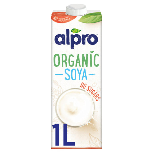 Alpro Organic Soya Milk No Sugars Long Life Dairy Alternative 1L GOODS Sainsburys   