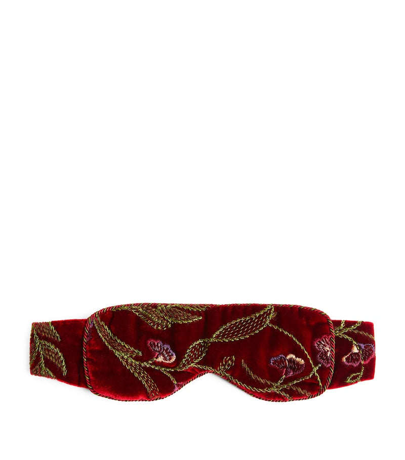 Daniel Hanson silk embroidered sleep mask - British product