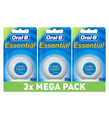 Oral-B Essential floss mint 50m x3 GOODS Boots   