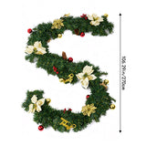 Livingandhome artificial Christmas garland with decorations 2.7m (British brand)