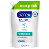 Sanex Expert Skin Health Moisturising Body Wash Shower Gel Refill 1L GOODS Sainsburys   