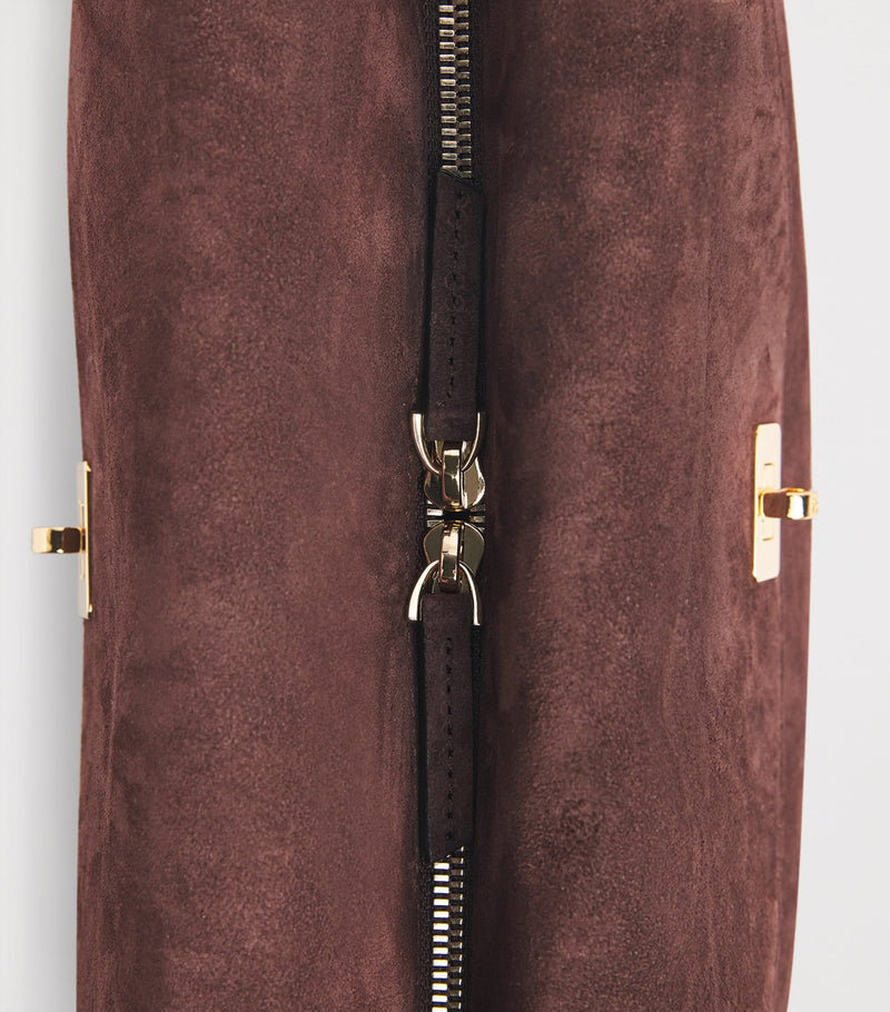 Sandro Paris mini suede top-handle bag (British brand)
